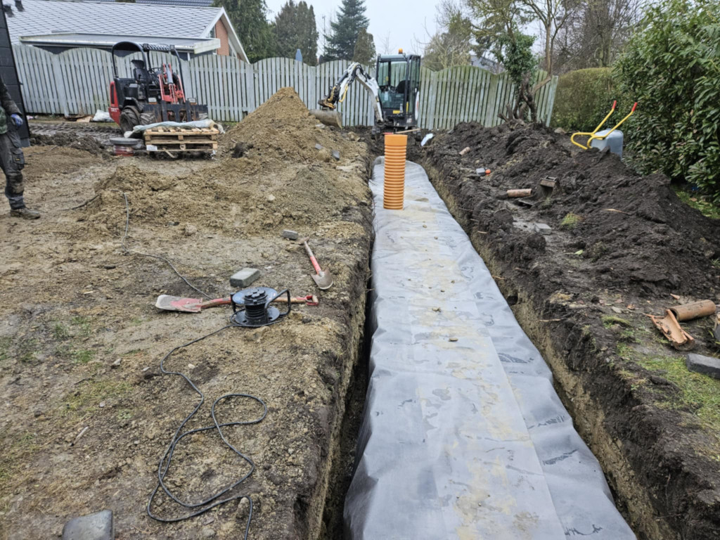 Arbejde med faskine installation